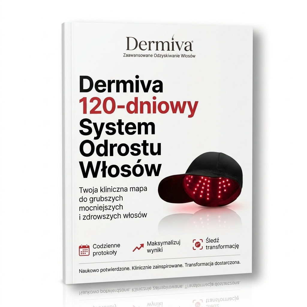 Czapka z czerwonym światłem na wzrost włosów