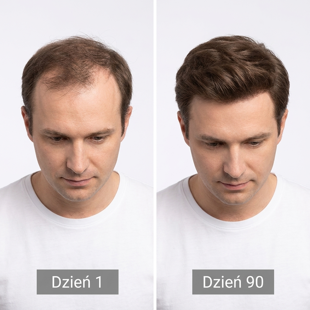 Czapka z czerwonym światłem na wzrost włosów